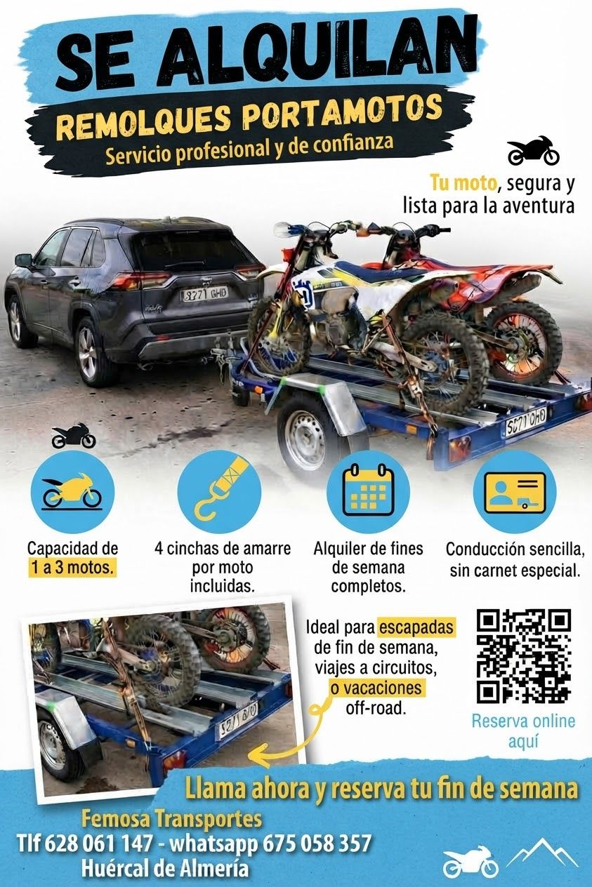 Alquiler de Remolque para Motos en Almeria website