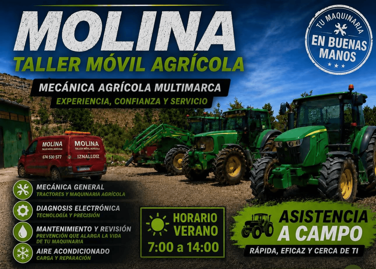 Taller móvil Agrícola Reparaciones website