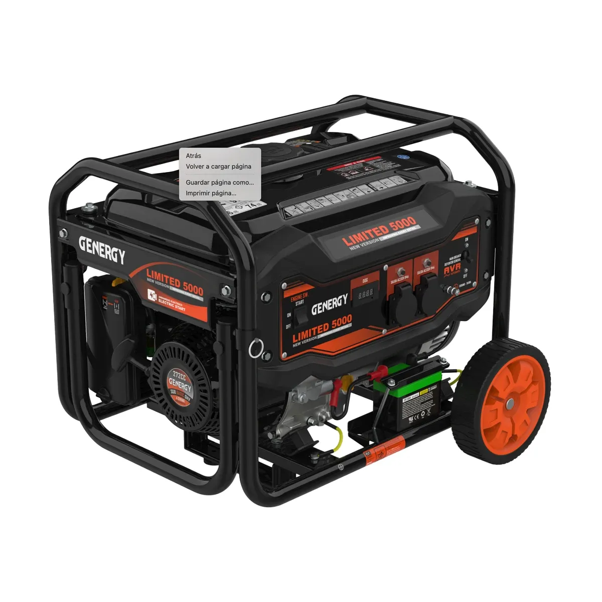 Generador Genergy 5000 website