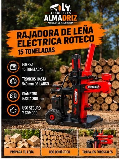 Astilladora de troncos eléctrica 15 toneladas website
