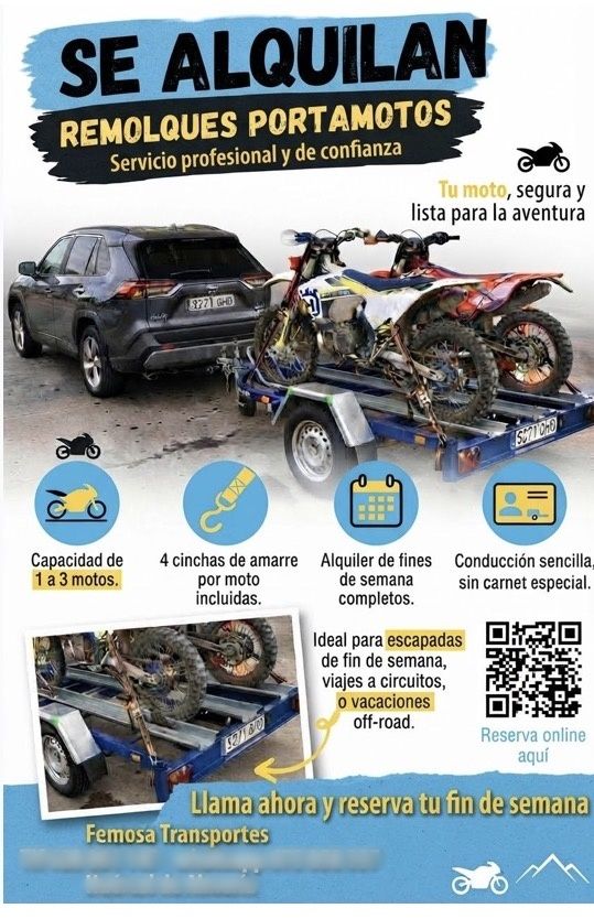 Alquiler de Remolque para Motos en Almeria website